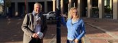 Ridderkerk wethouder Ton Overheid en beleidsmedewerker Diana Beltgens (1) nieuwsbrief