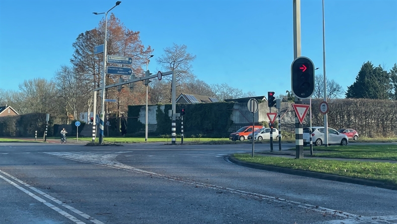 Kruispunt op de Rotterdamseweg in Ridderkerk