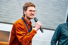 Rutger Rijken-Vrolik aan het woord.